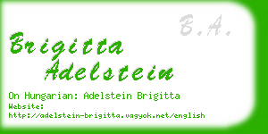 brigitta adelstein business card